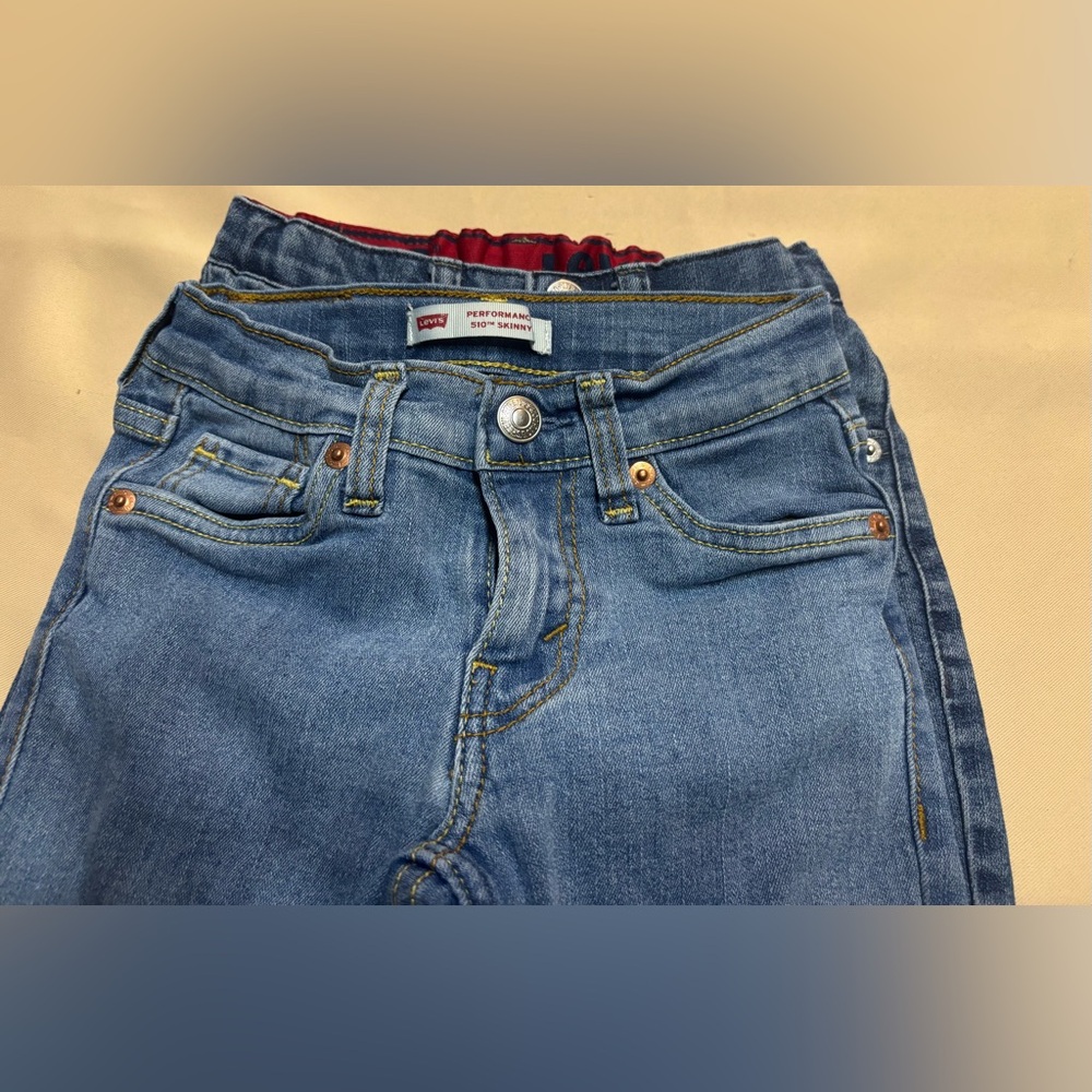 LOT of 2 Levi's Boys Jeans Adjustable Waist 510 & 511? Sz 6 &‎ Sz 5P Skinny - Picture 15 of 16